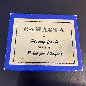Vintage 1950s Canasta Card Game by Whitman Publishing in Original Box